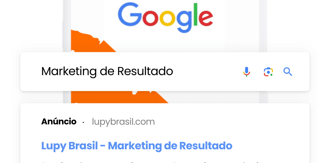 Anunciar no Google Rede de pesquisa. Gerenciamento completo dos seus Anúncios em Google & Meta Ads. Gestor de Tráfego. Com a Assessoria Lupy, Agência Lupy, Lupy Brasil.